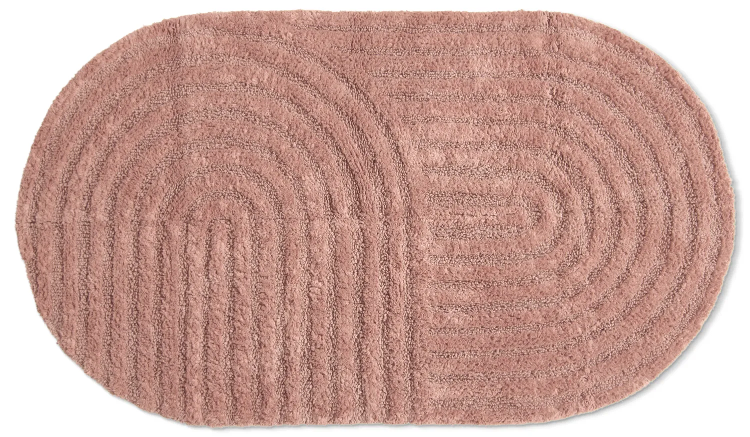 Alfombra de baño ovalada - Embla (rosa)