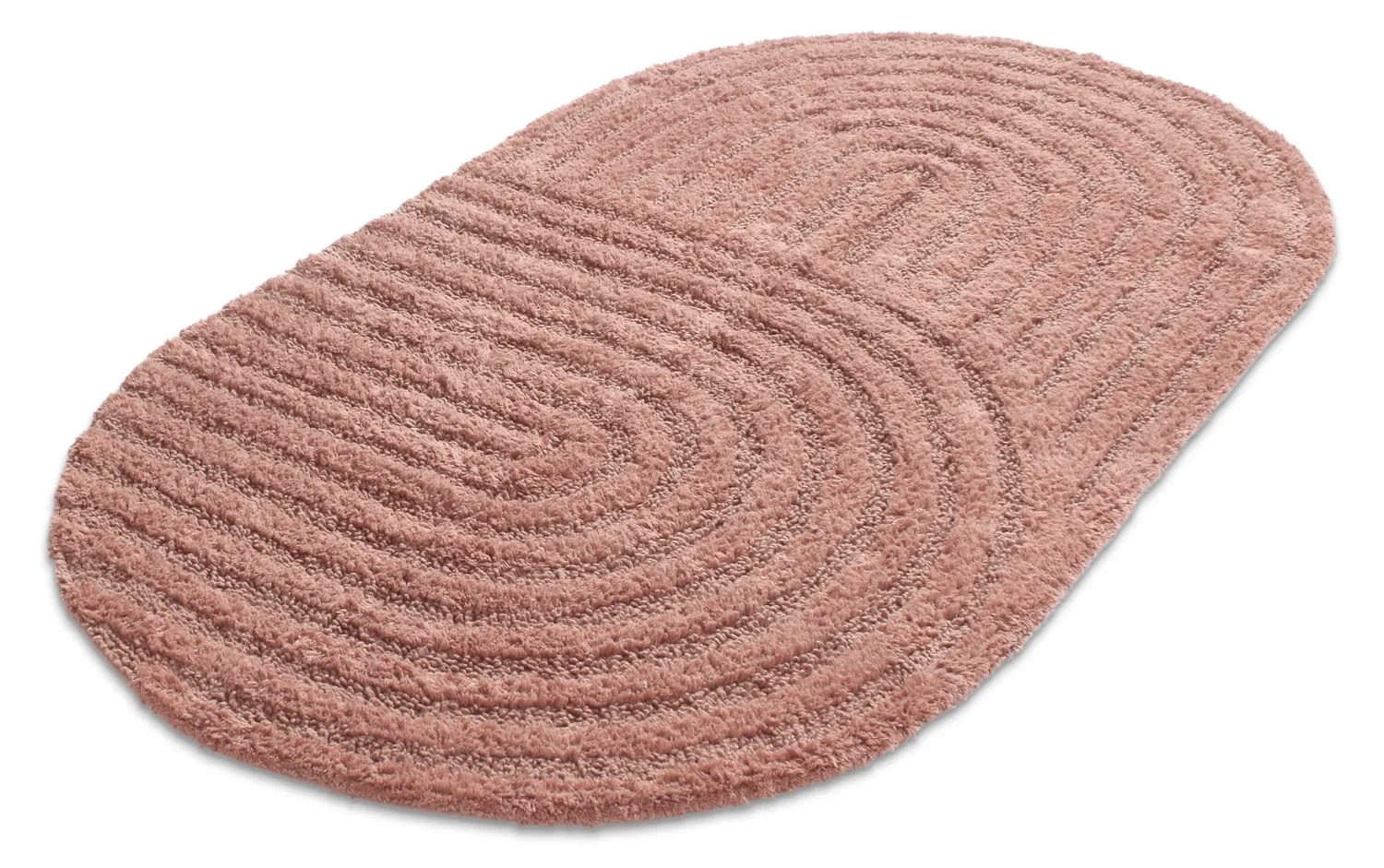 Alfombra de baño ovalada - Embla (rosa)