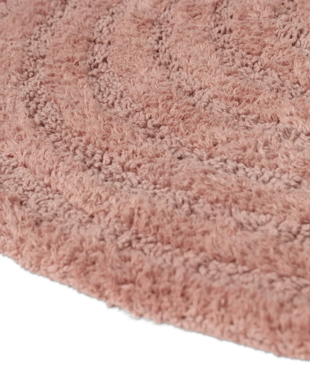 Alfombra de baño redonda - Embla (rosa)