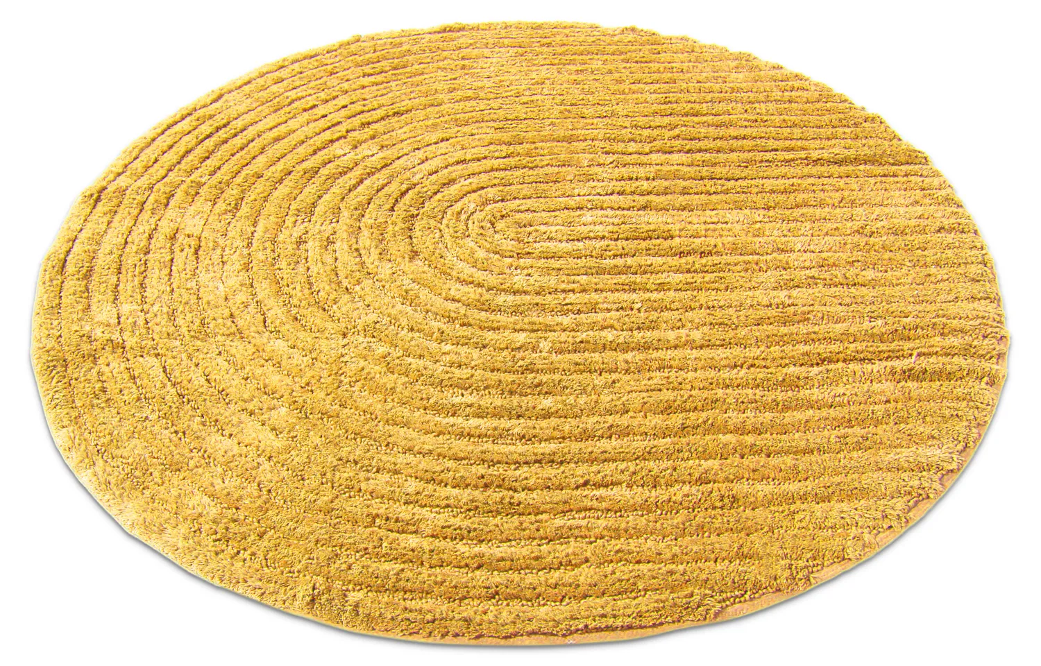 Alfombra de baño redonda - Evena (amarillo)
