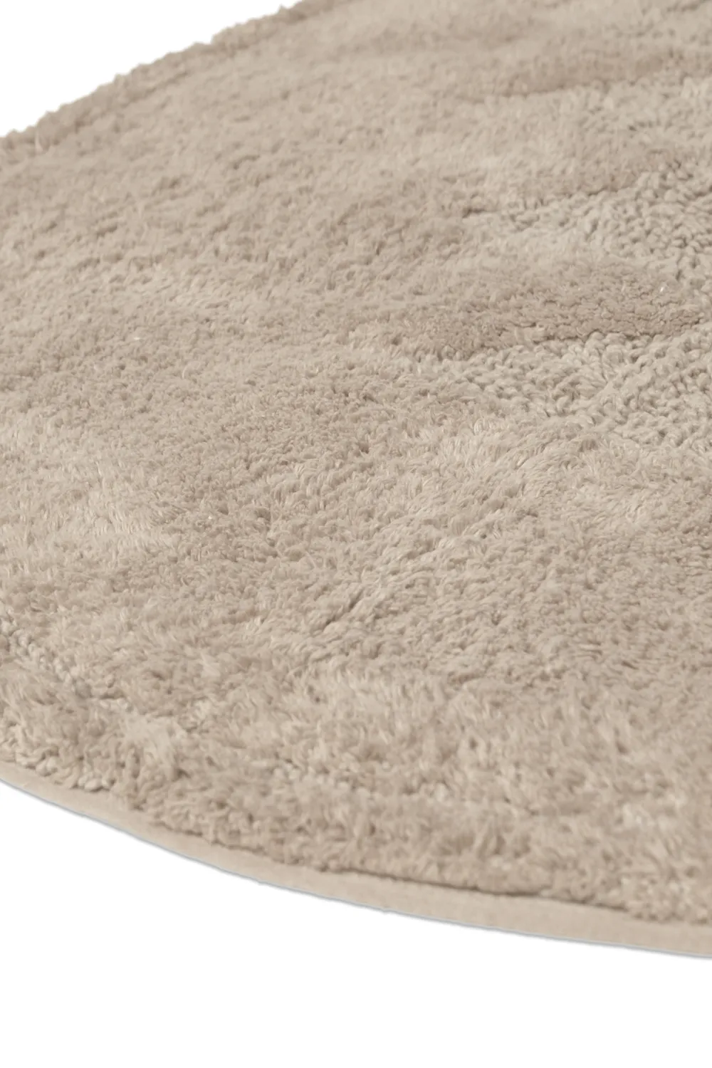 Alfombra de baño ovalada - Gertie (beige)