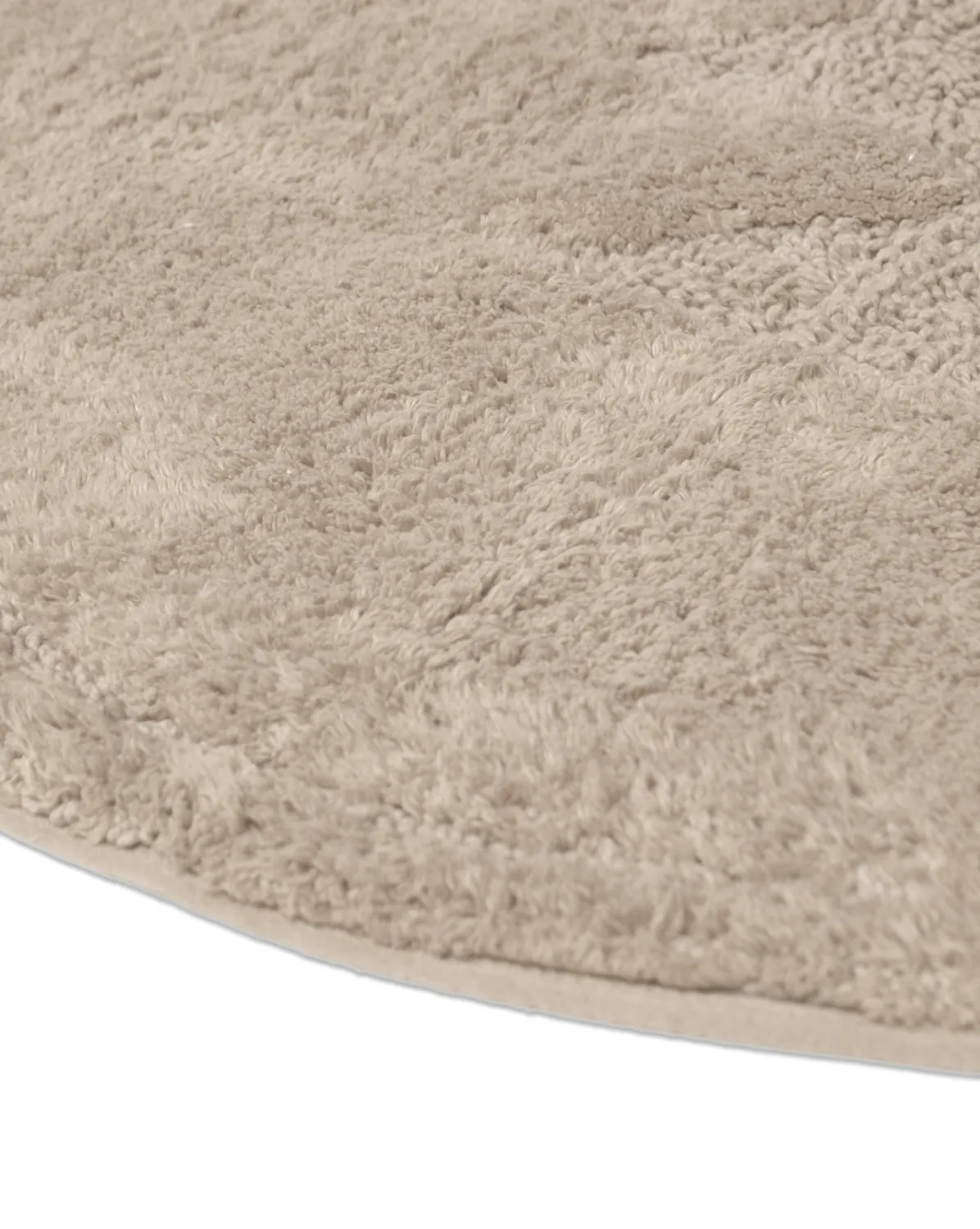 Alfombra de baño redonda - Gertie (beige)