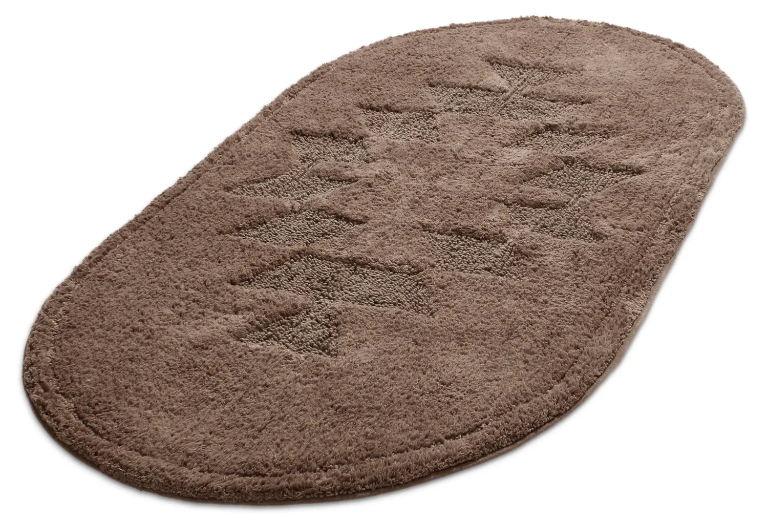 Alfombra de baño ovalada - Gertie (marrón)