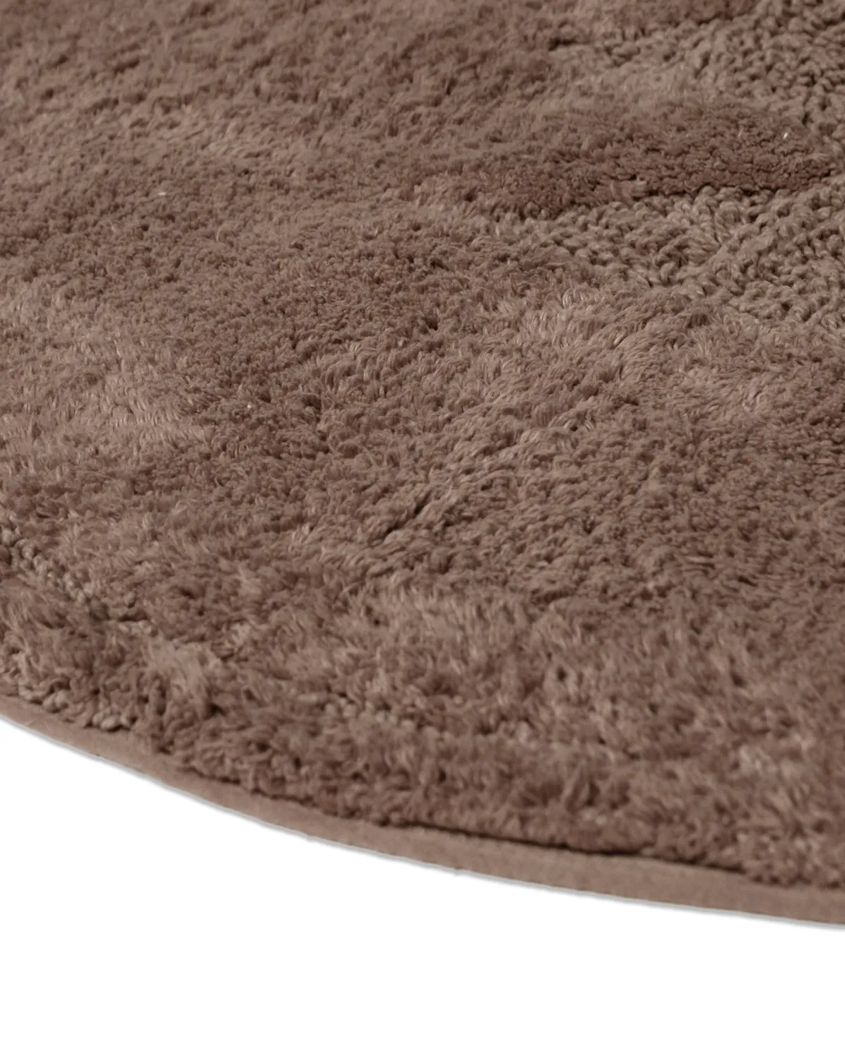 Alfombra de baño redonda - Gertie (marrón)