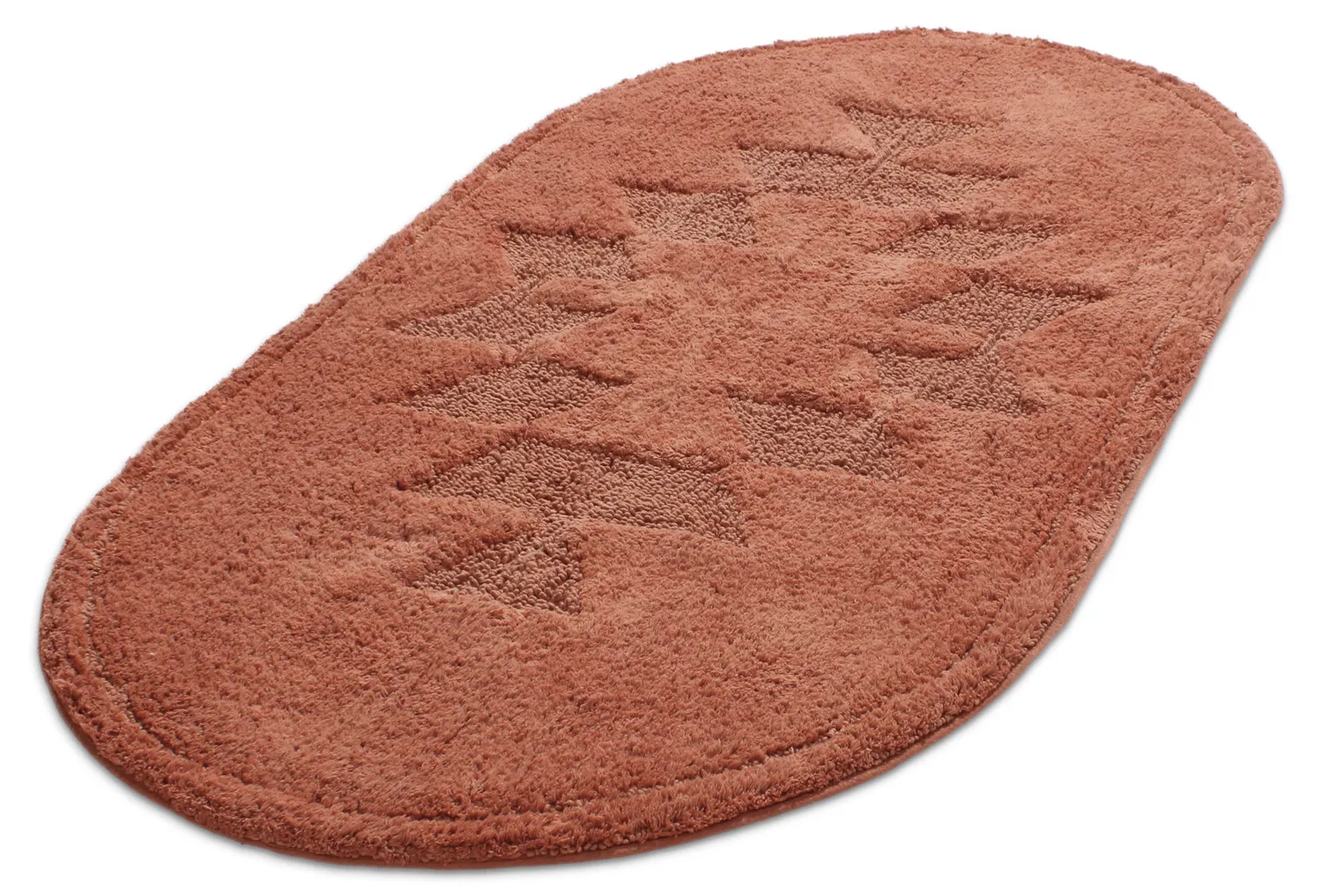Alfombra de baño ovalada - Gertie (terracota)