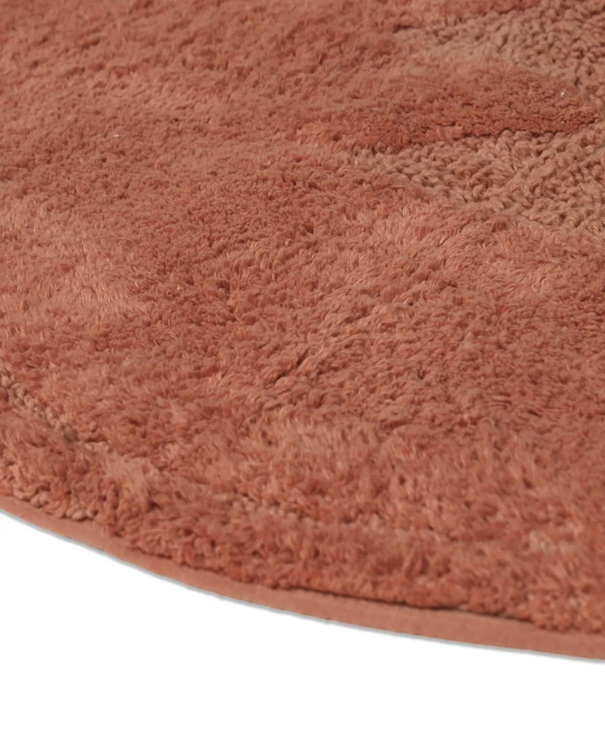 Alfombra de baño redonda - Gertie (terracota)