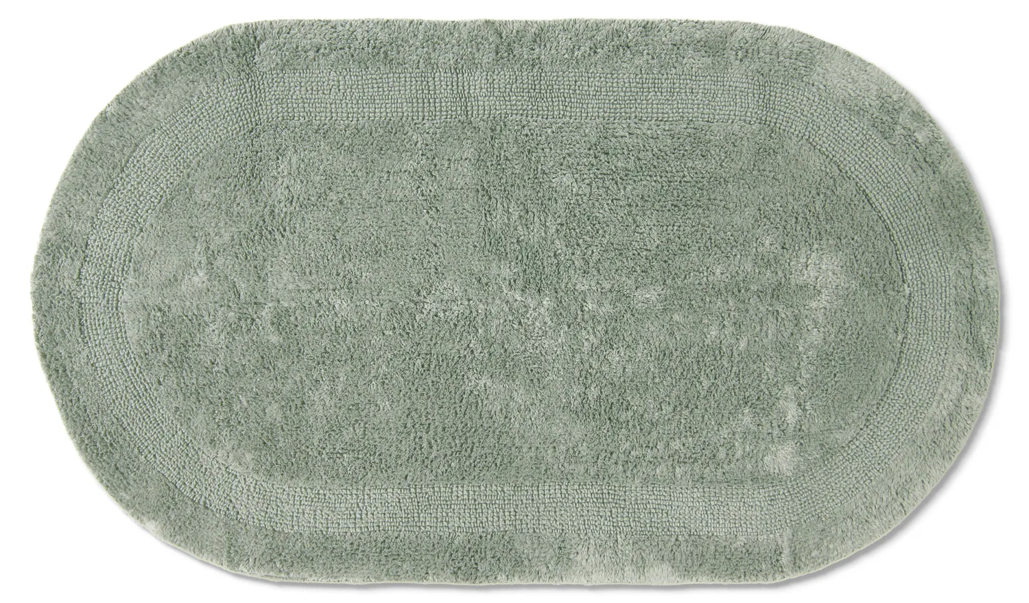 Alfombra de baño ovalada - Nila (verde claro)