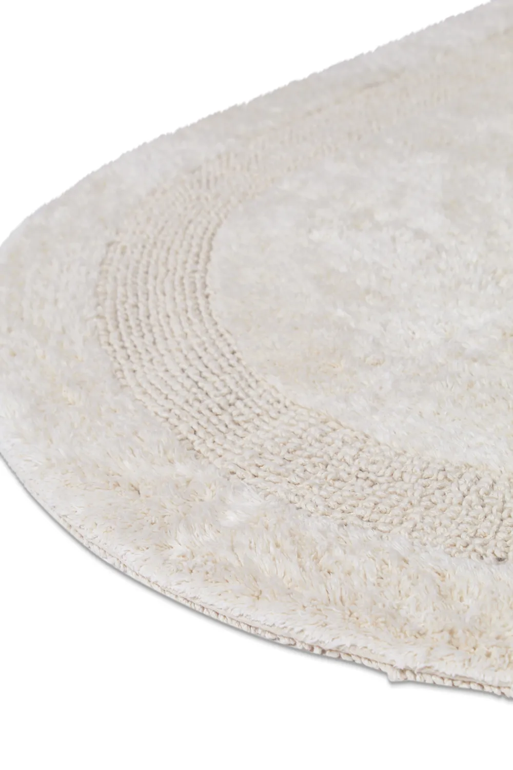 Alfombra de baño ovalada - Nila (blanquecino)