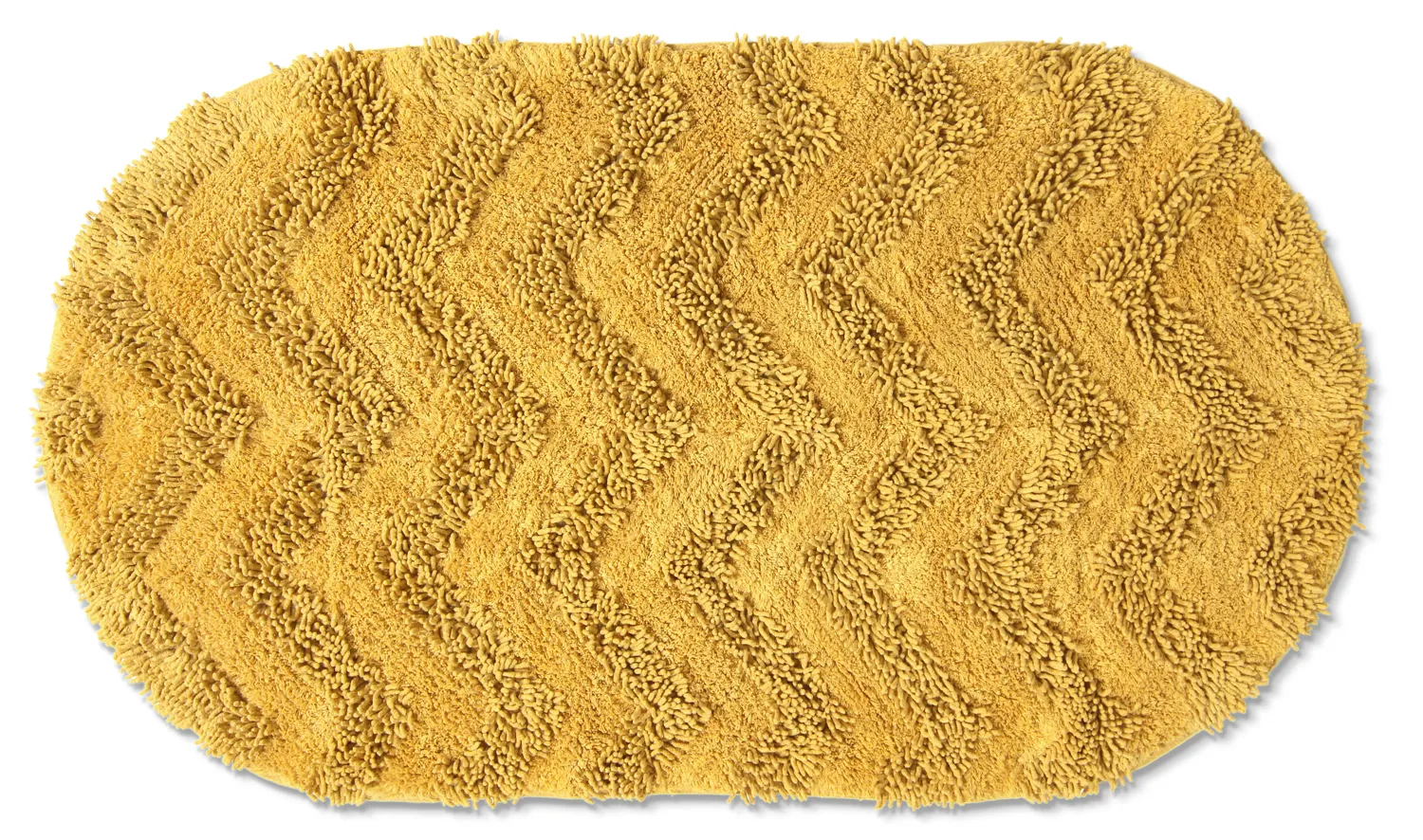 Alfombra de baño ovalada - Tressa (amarillo)
