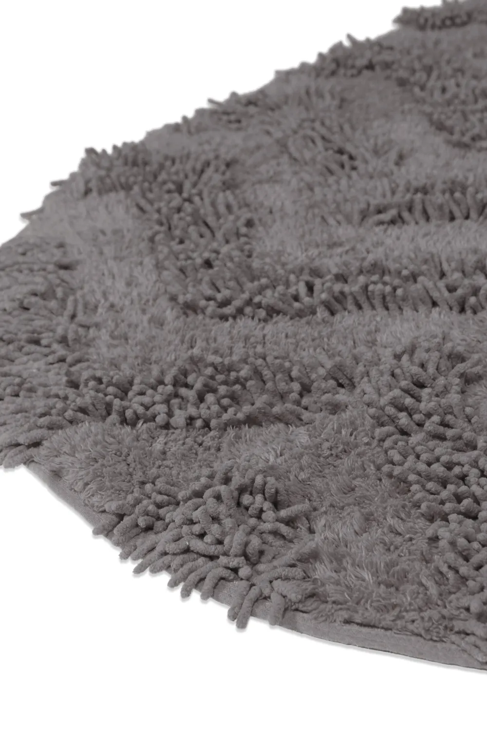 Alfombra de baño ovalada - Tressa (gris oscuro)