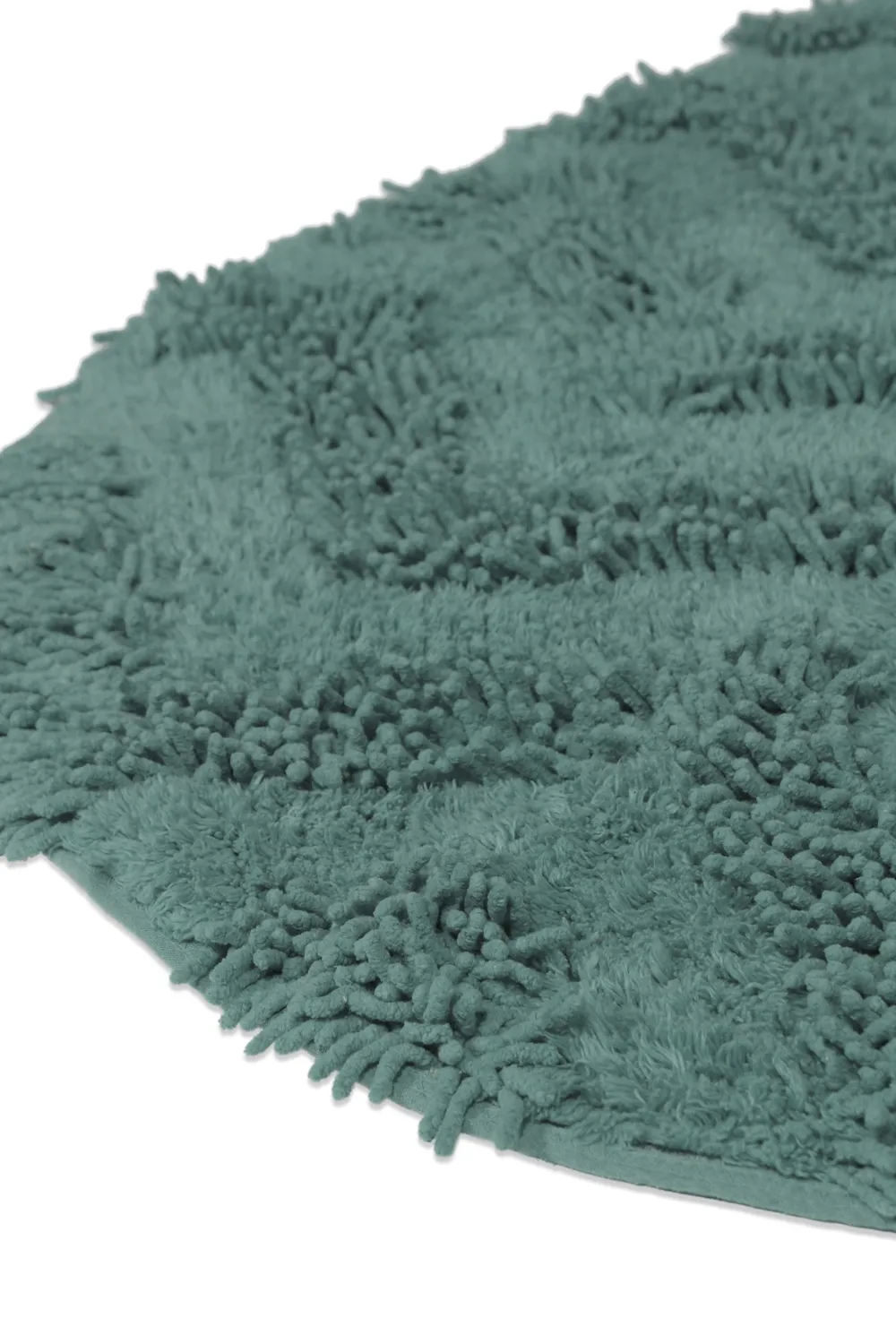 Alfombra de baño ovalada - Tressa (verde oscuro)