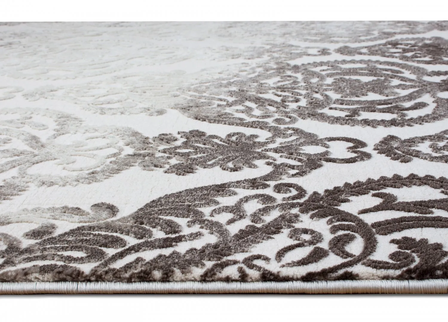 Alfombra Wilton - Bari (blanco/marrón)
