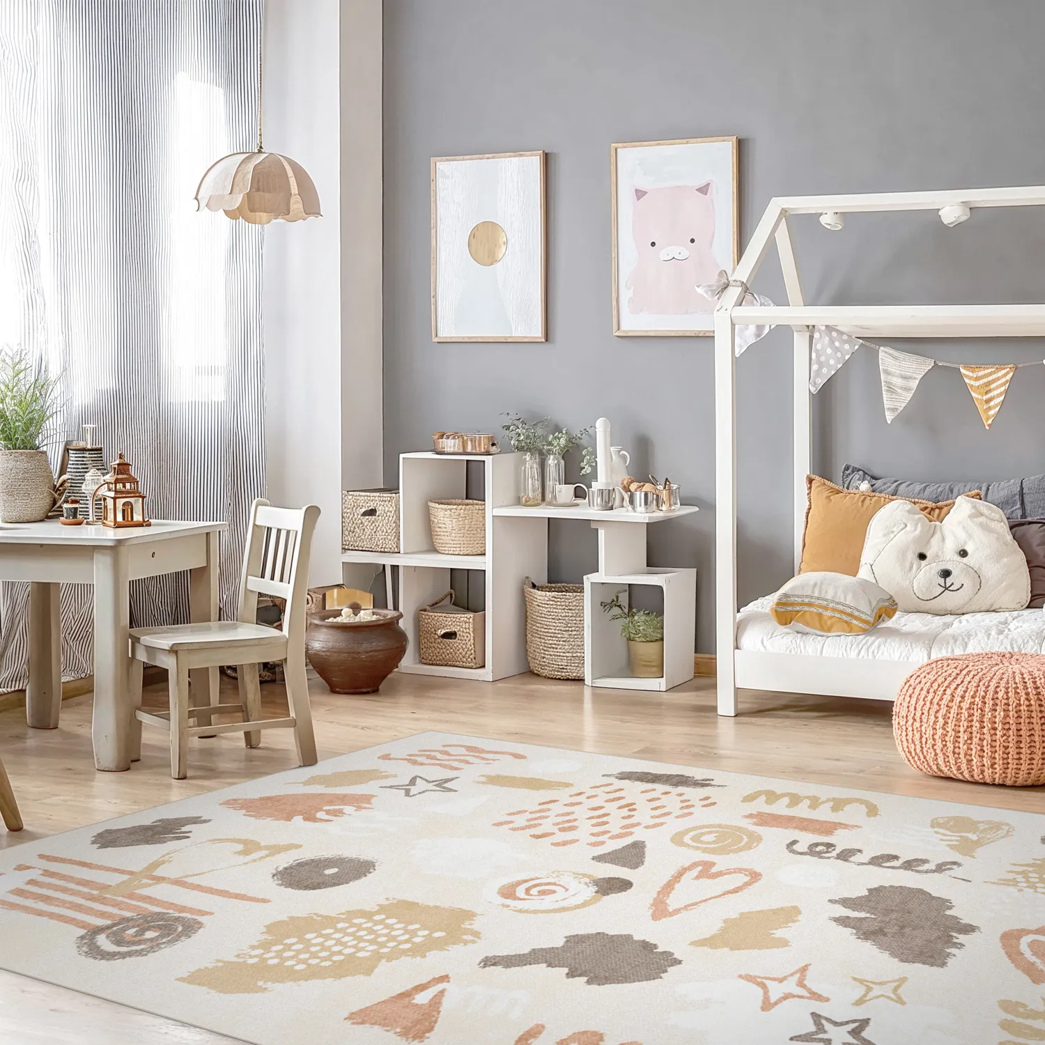 Alfombra infantil - Ethel (rosa)