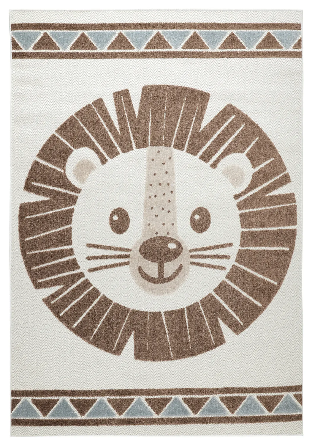Alfombra Infantil - Kind Lion (crema/azul)