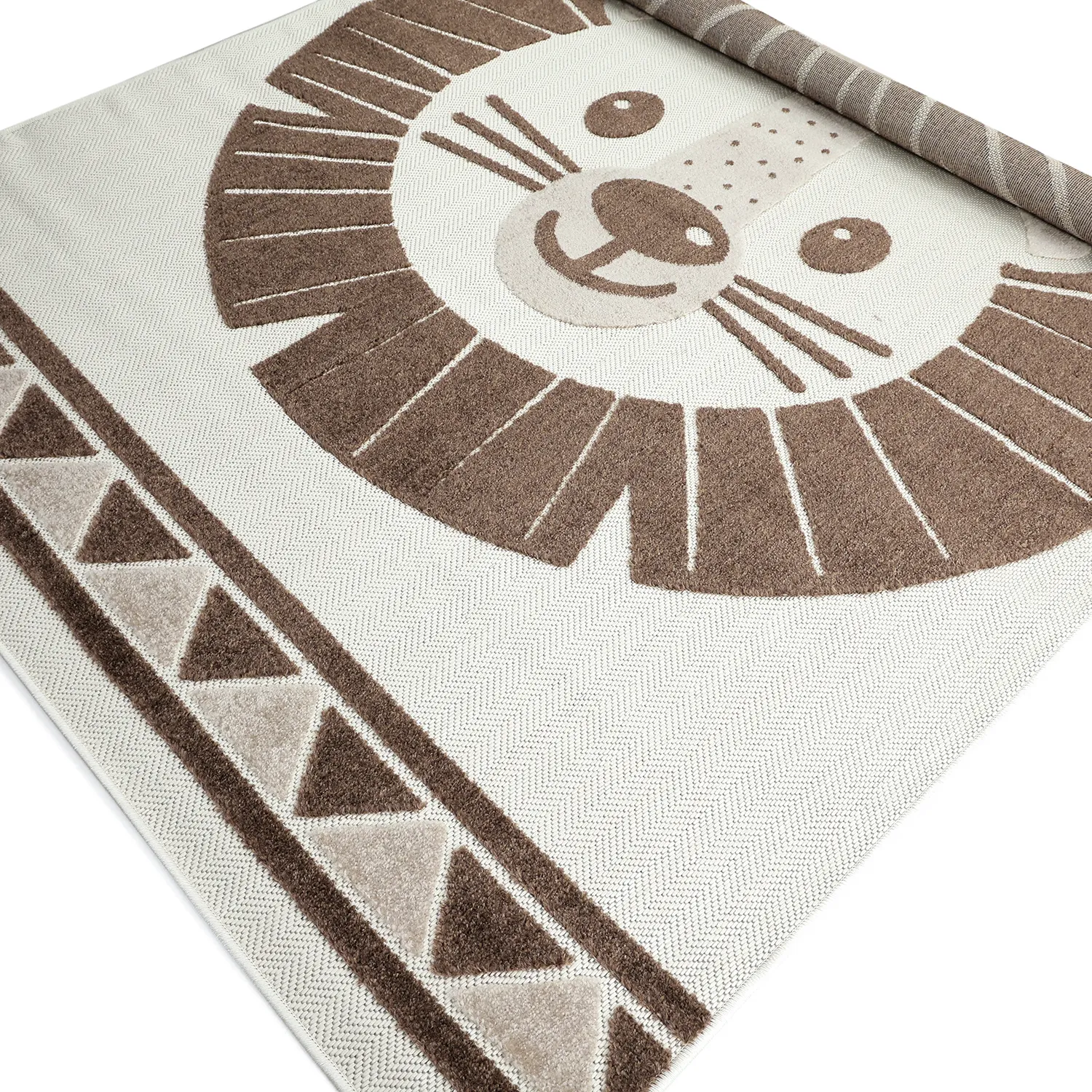 Alfombra Infantil - Kind Lion (crema/marrón)
