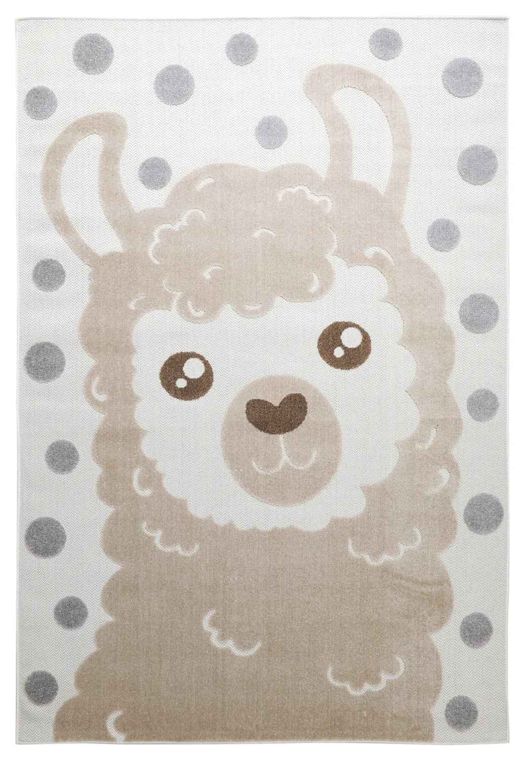 Alfombra Infantil - Kind Llama (crema/marrón)