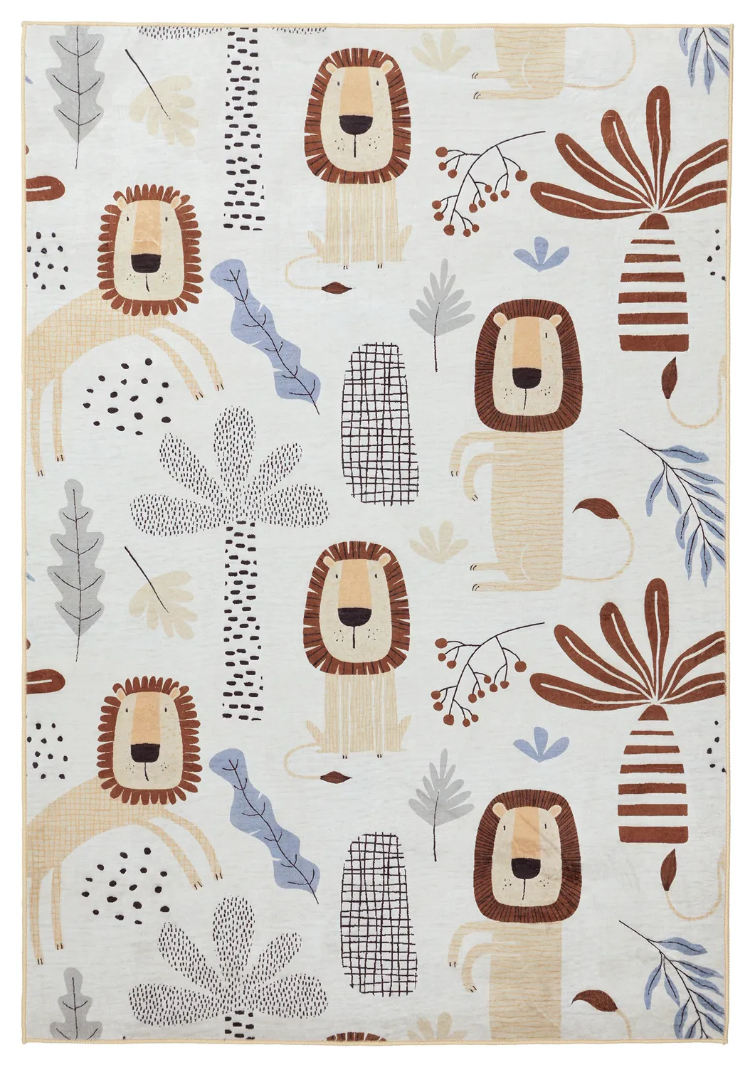 Alfombra infantil - Lion Friends (beige)