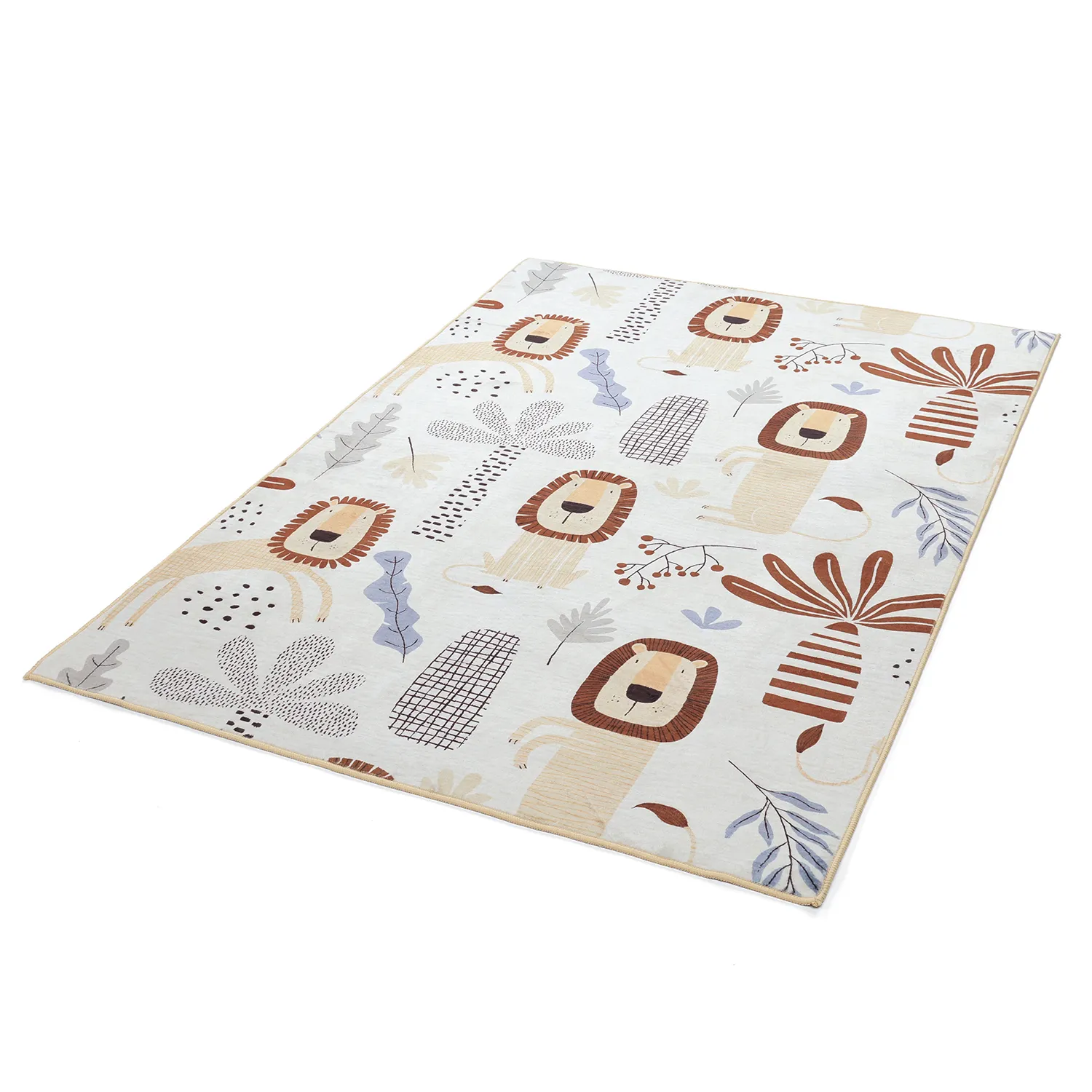 Alfombra infantil - Lion Friends (beige)