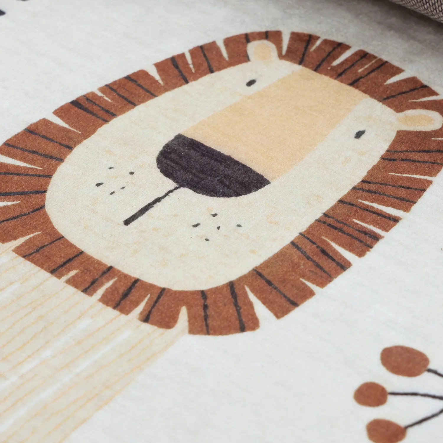 Alfombra infantil - Lion Friends (beige)