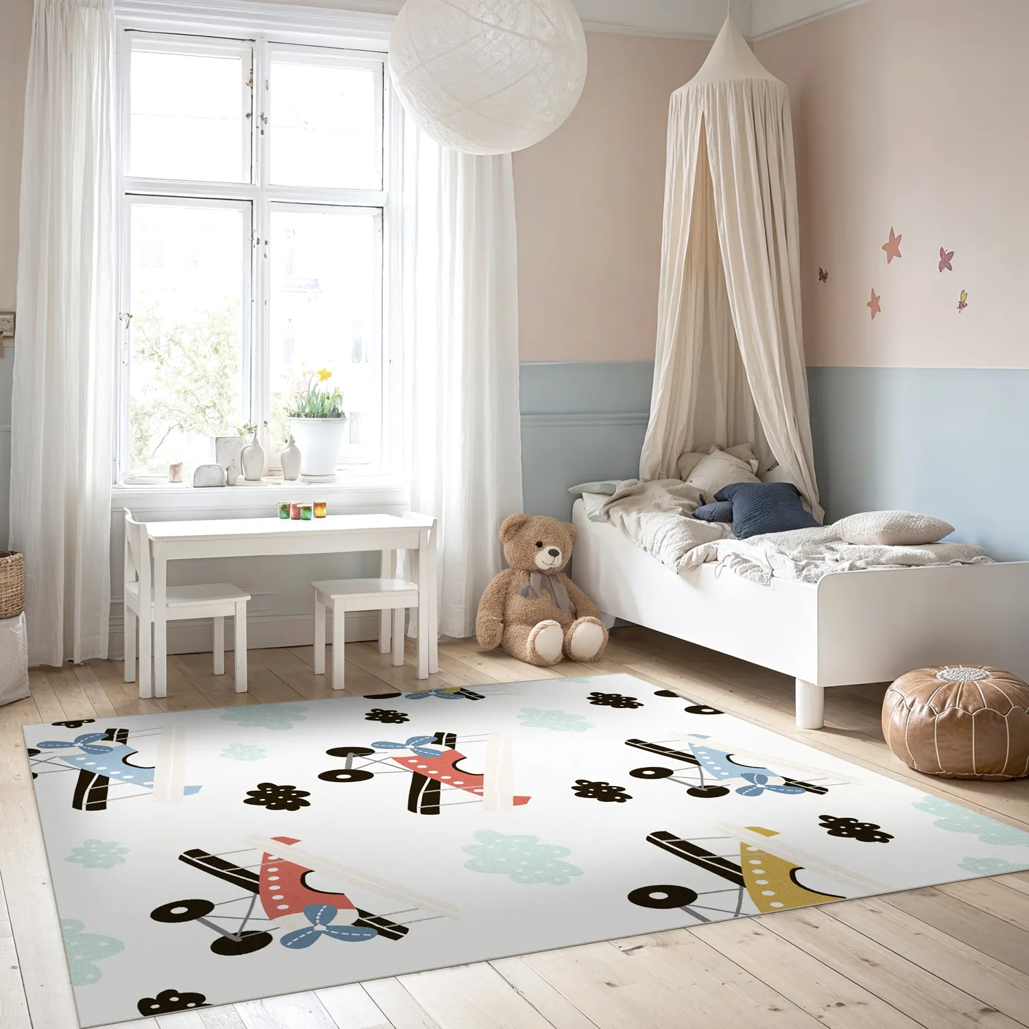 Alfombra infantil - Plane Travel (multi)