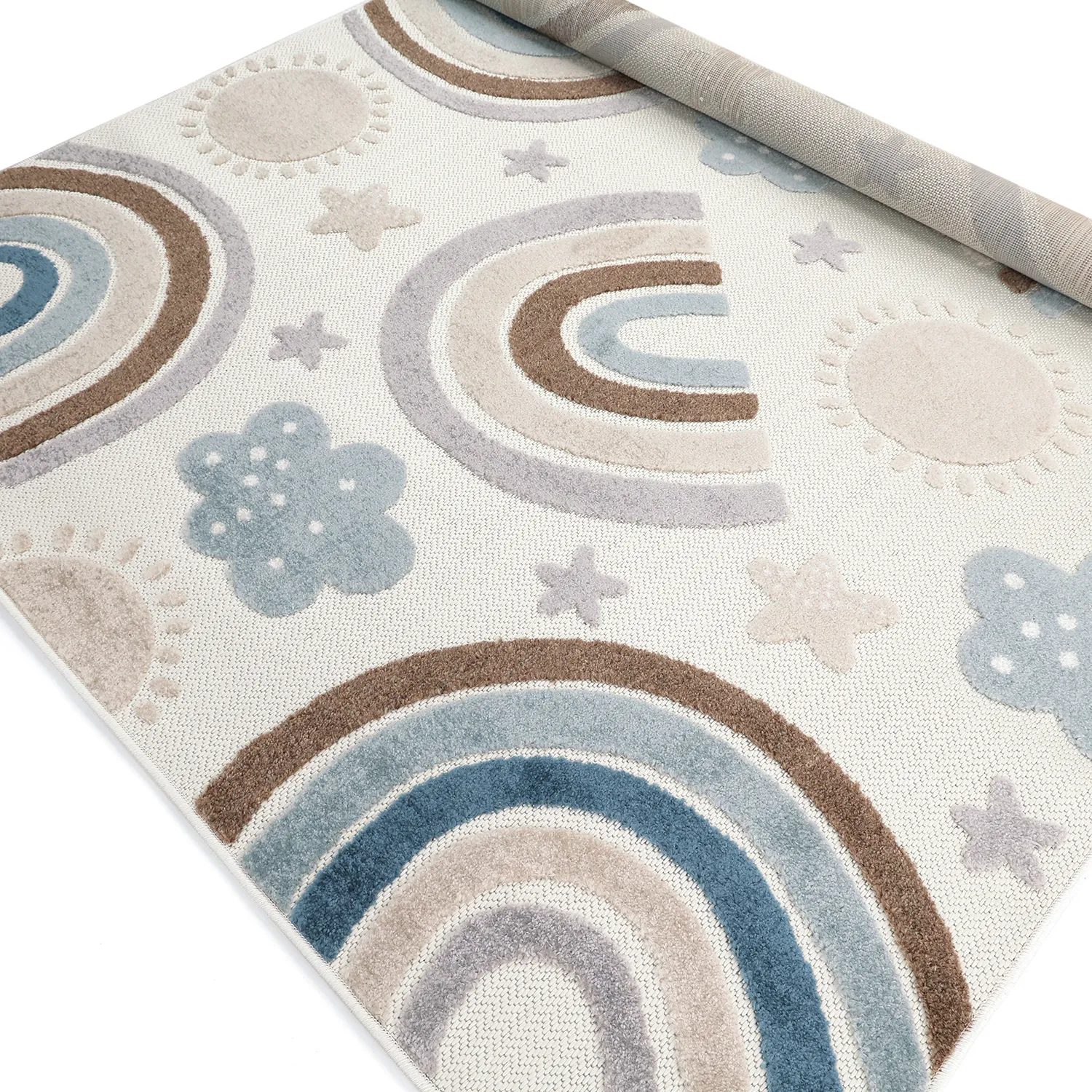 Alfombra Infantil - Rainbow Potpourri (crema/multicolor)