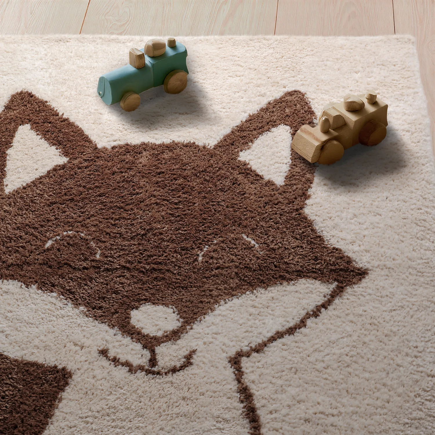 Alfombra Infantil - Soft Fox (crema/marrón)