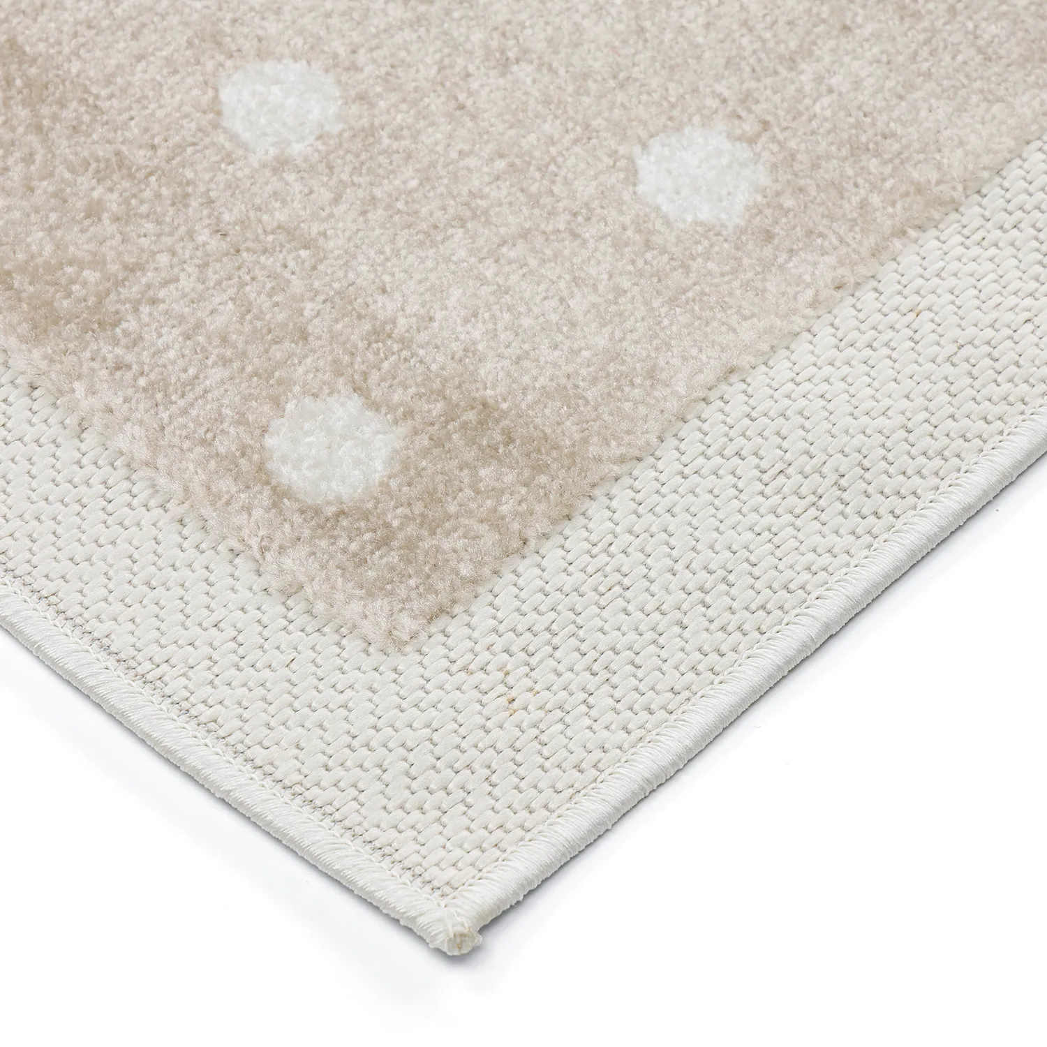 Alfombra Infantil - Star Grid (crema/marrón)