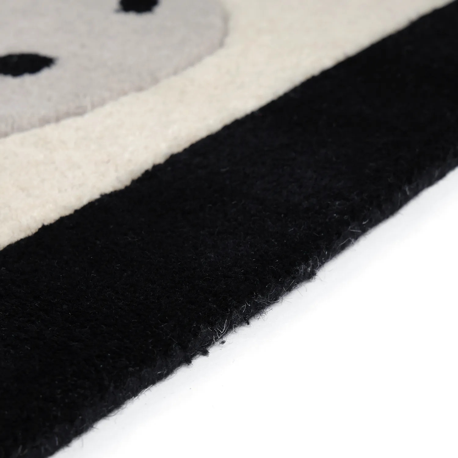 Alfombra Infantil - Zebra Hand Tufted Wool Premium (beige/negro)