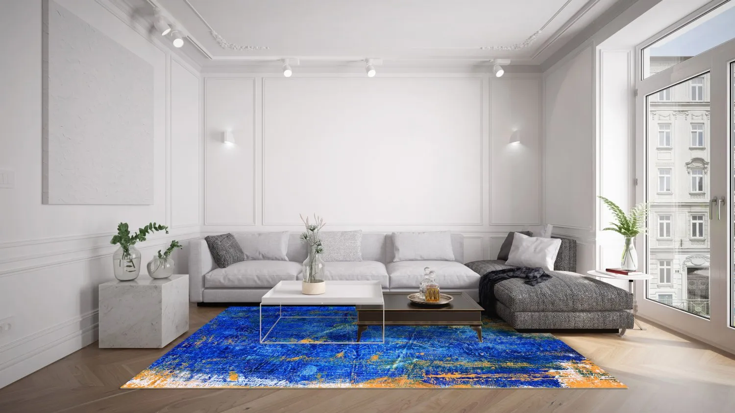 Alfombra Wilton - Taravilla (azul)