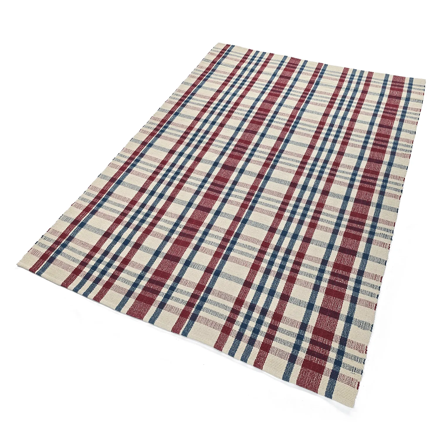 Alfombra de algodón - Husvik (crema/multicolor)