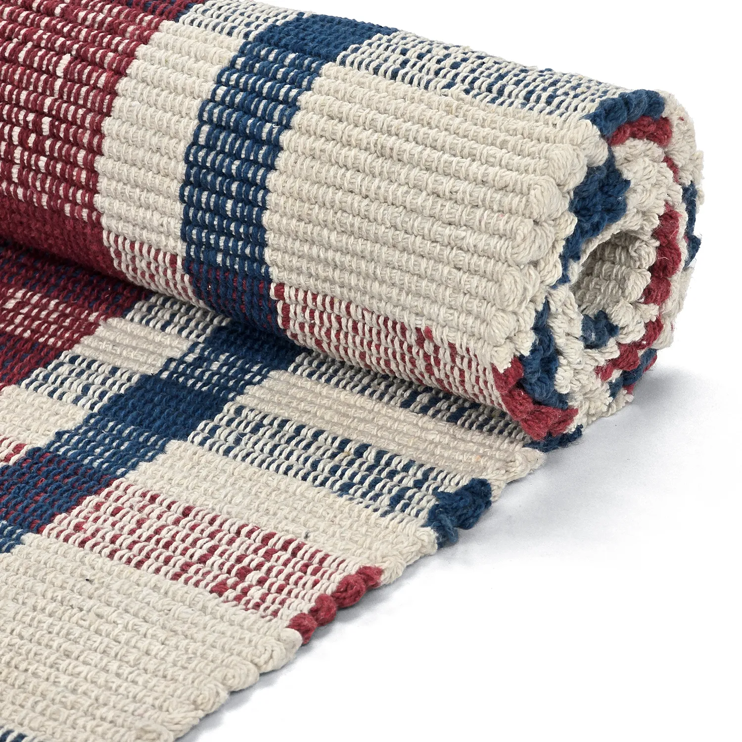 Alfombra de algodón - Husvik (crema/multicolor)