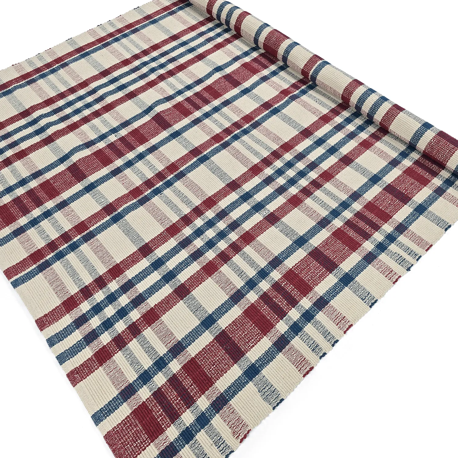 Alfombra de algodón - Husvik (crema/multicolor)