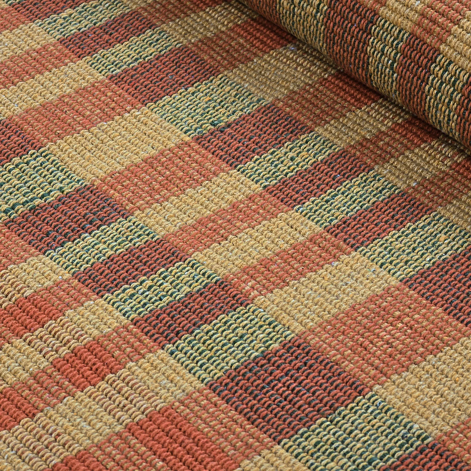 Alfombra de algodón - Husvik (mostaza/multicolor)
