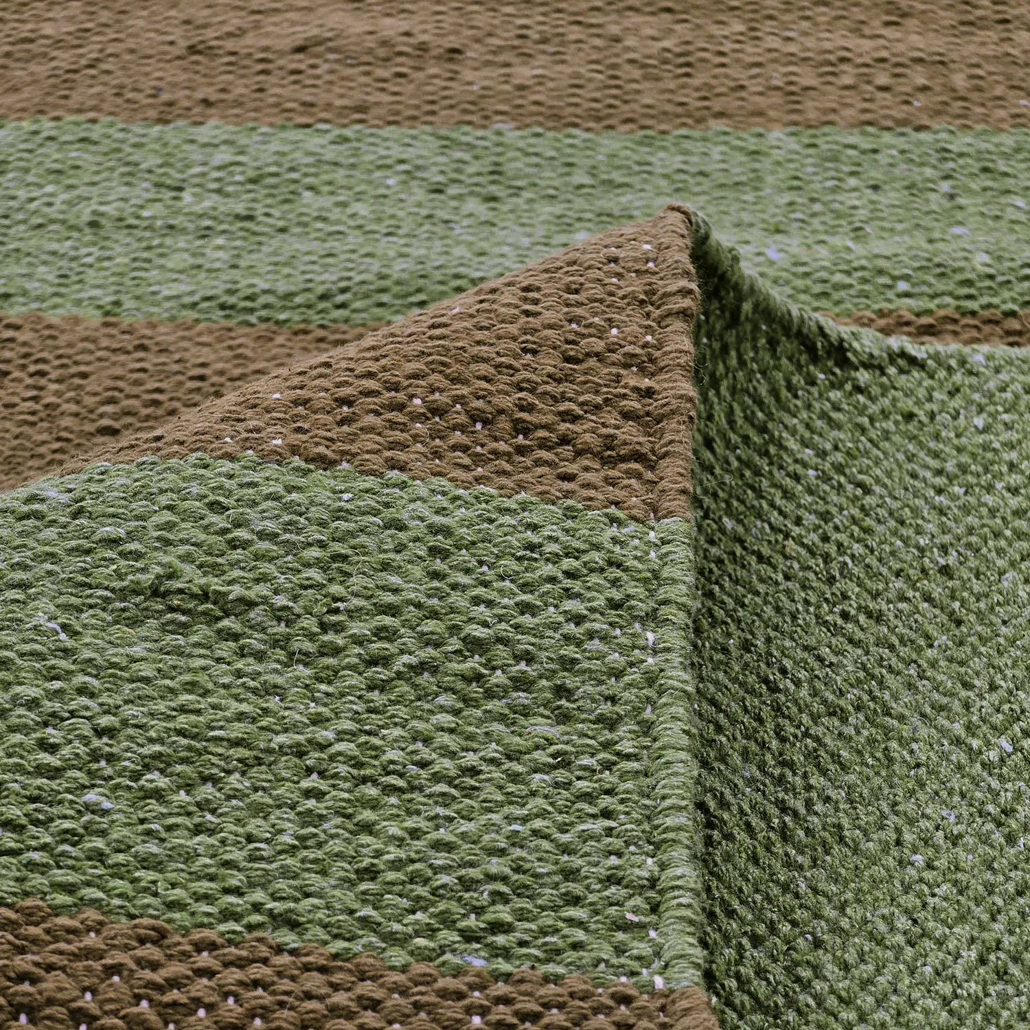 Alfombra de algodón - Nilo (verde musgo)