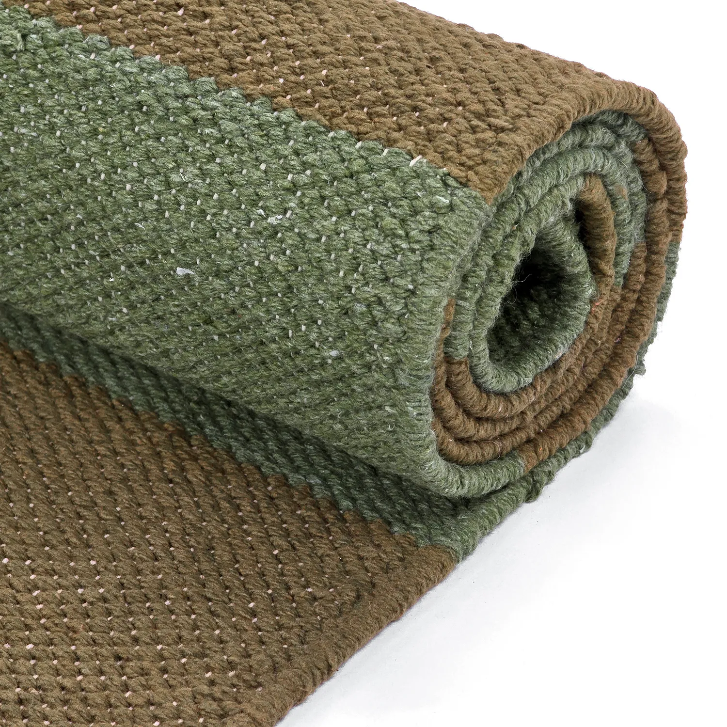 Alfombra de algodón - Nilo (verde musgo)