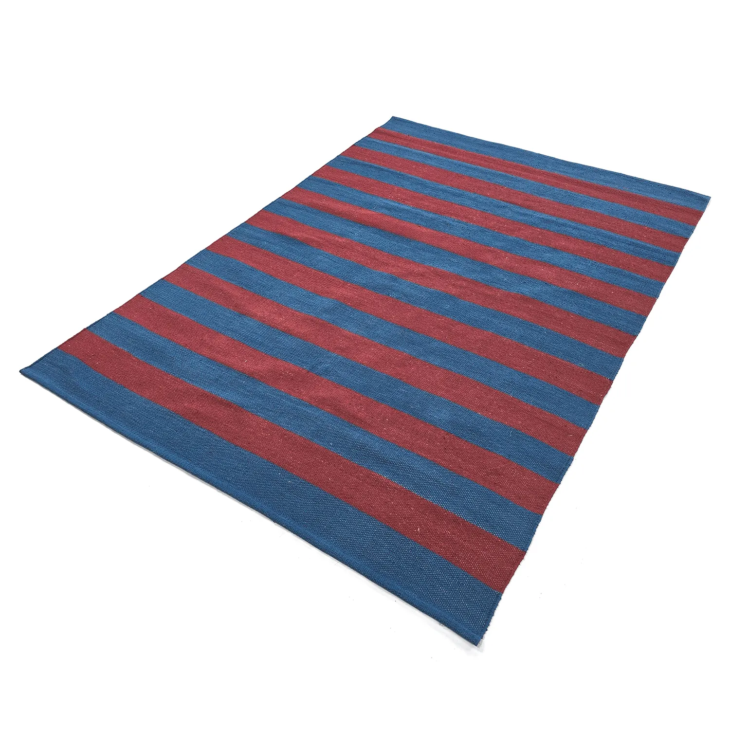 Alfombra de algodón - Nilo (rojo/azul)