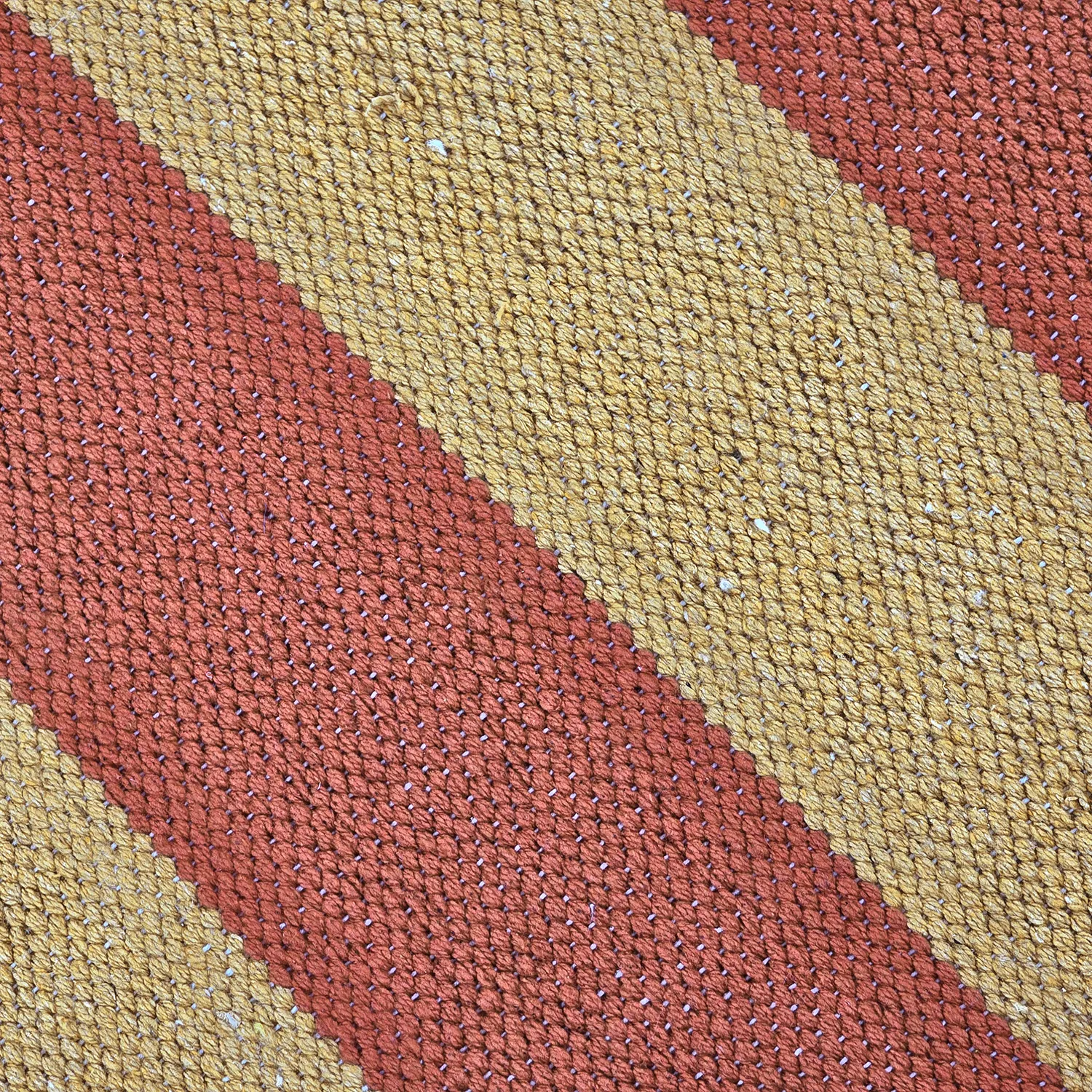 Alfombra de algodón - Nilo (amarillo mostaza/terracota)