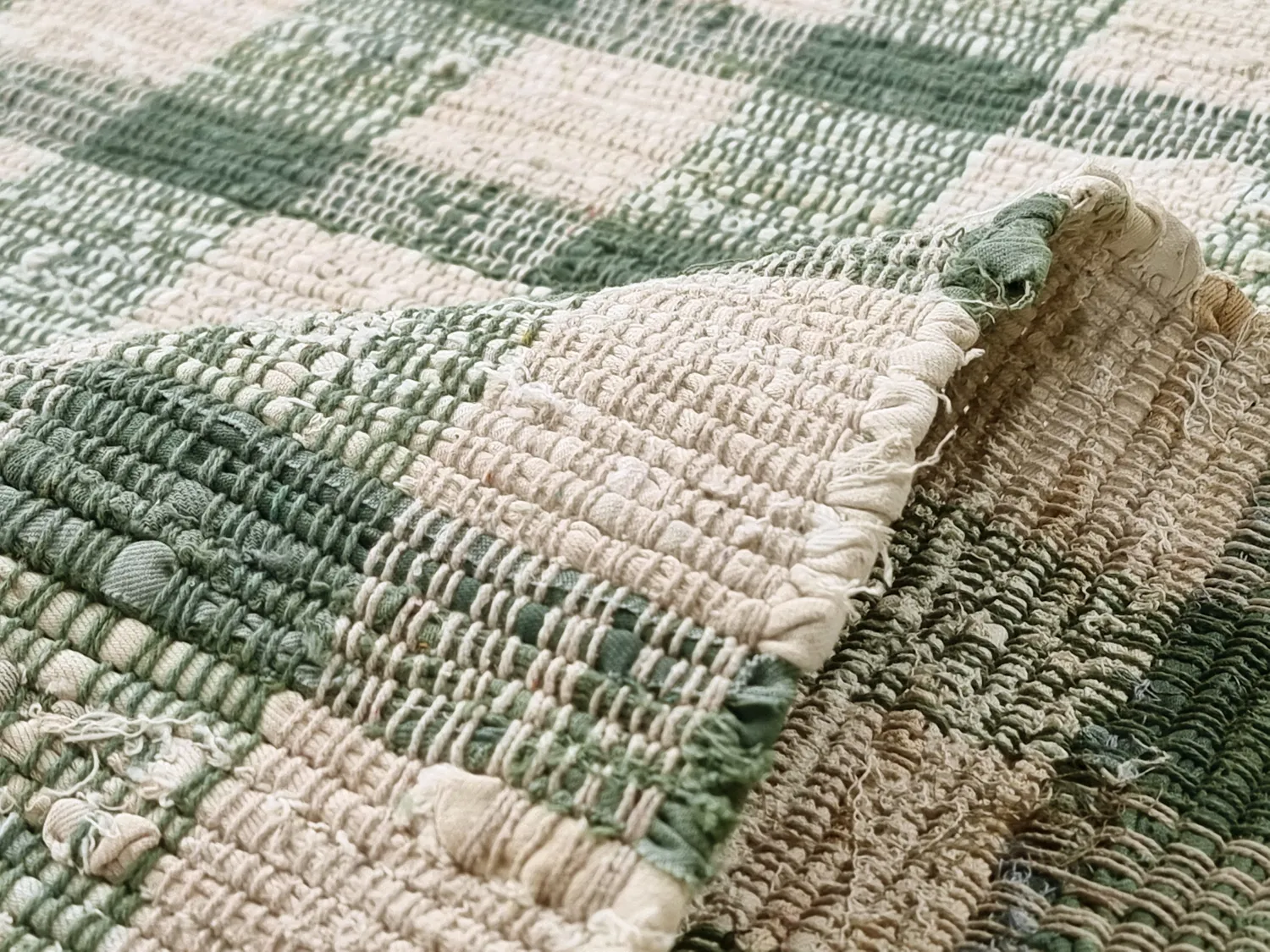 alfombra de algodon - Noomi (verde)