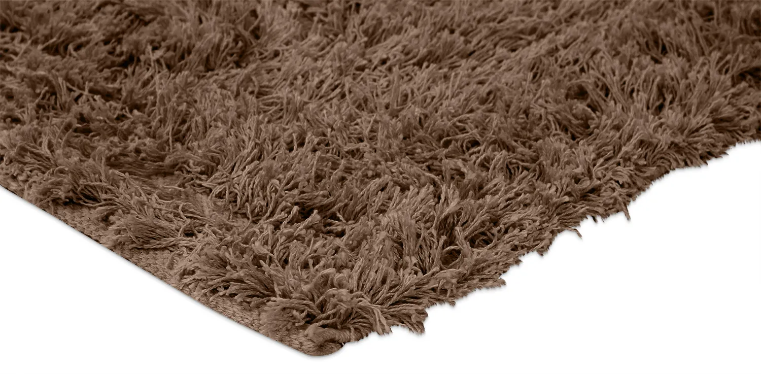 Alfombras de pelo largo - Aline Natural Cotton Shaggy (marrón)