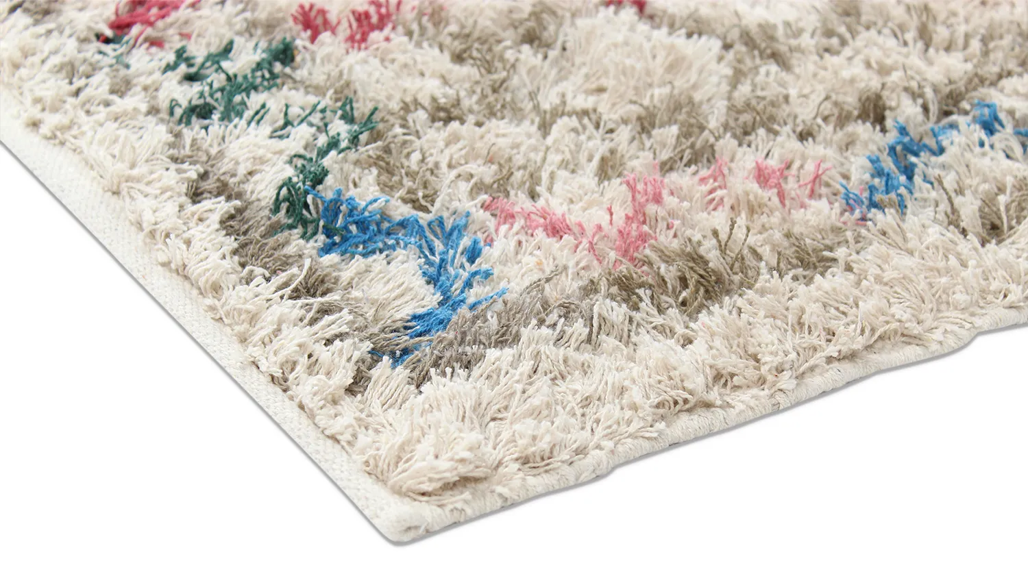 Alfombras de pelo largo - Calder Natural Cotton Shaggy (multicolor)