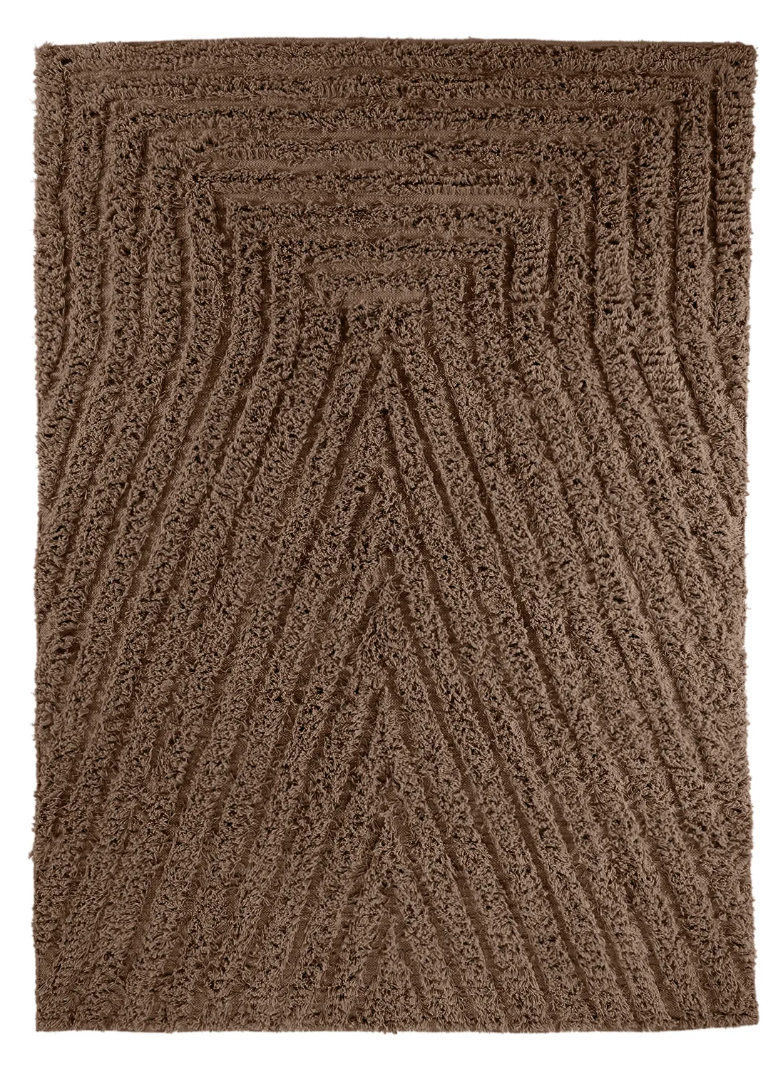 Alfombras de pelo largo - Kendra Natural Cotton Shaggy (marrón)