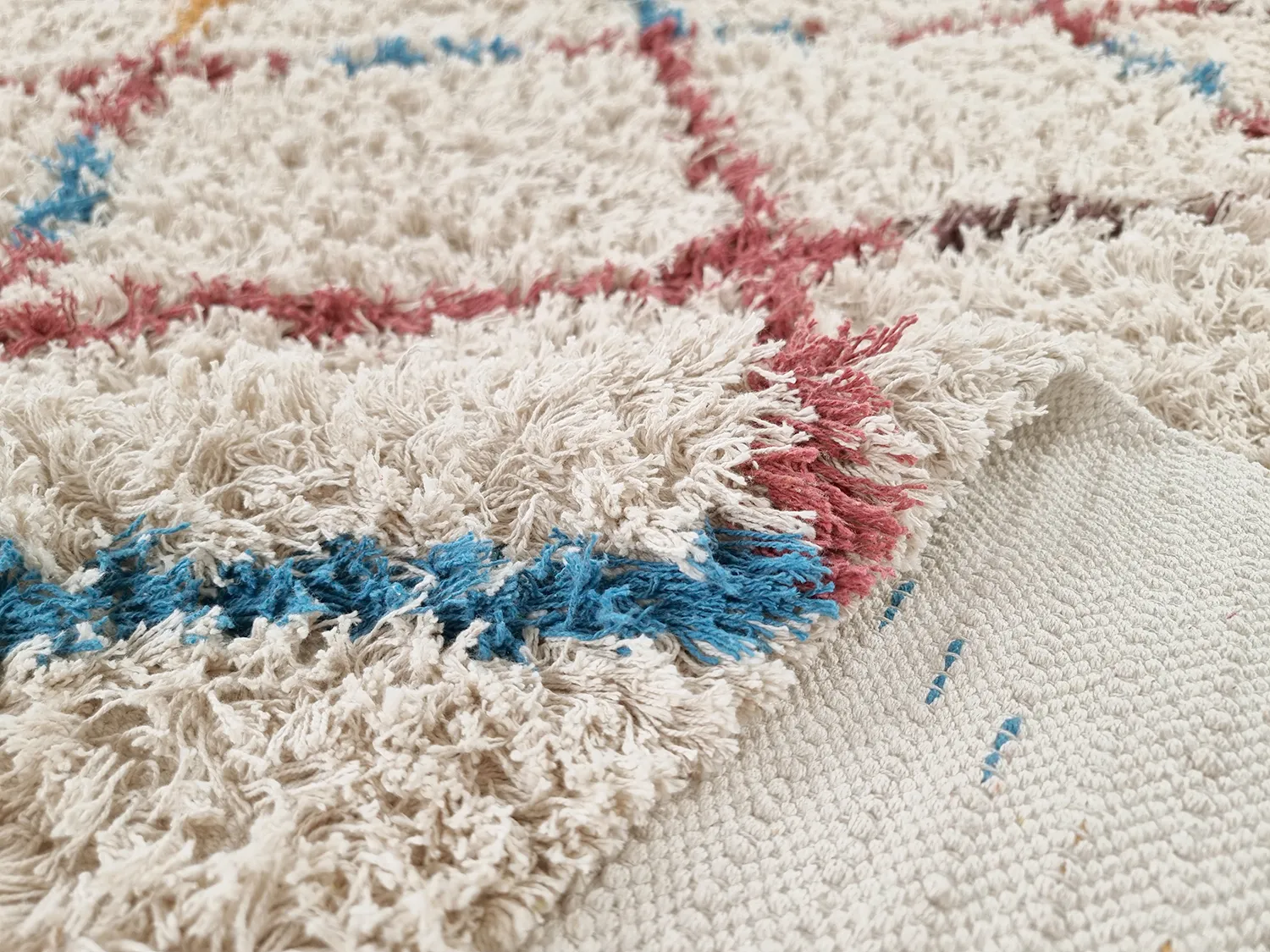 Alfombras de pelo largo - Maeron Natural Cotton Shaggy (multicolor)