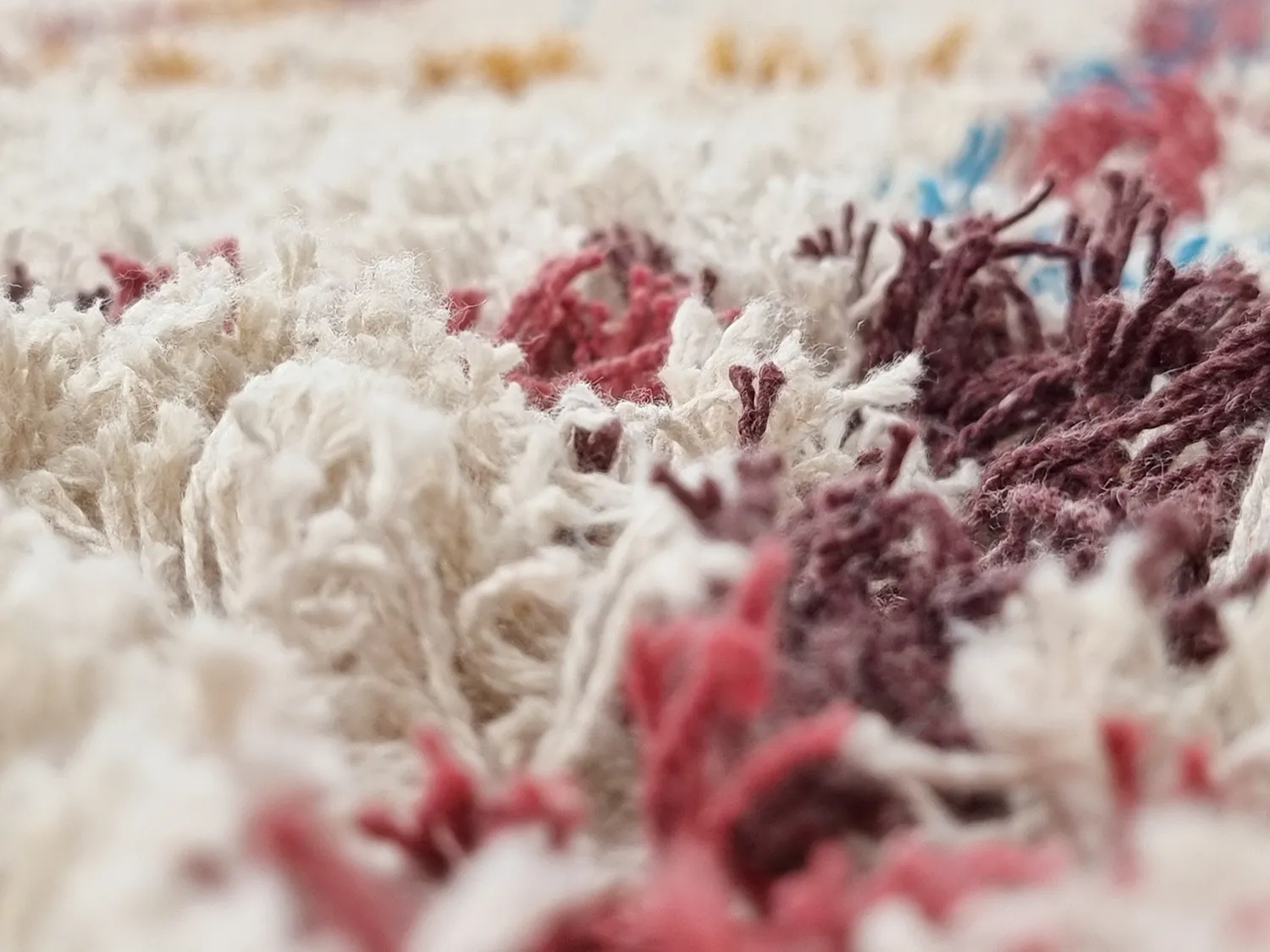 Alfombras de pelo largo - Maeron Natural Cotton Shaggy (multicolor)