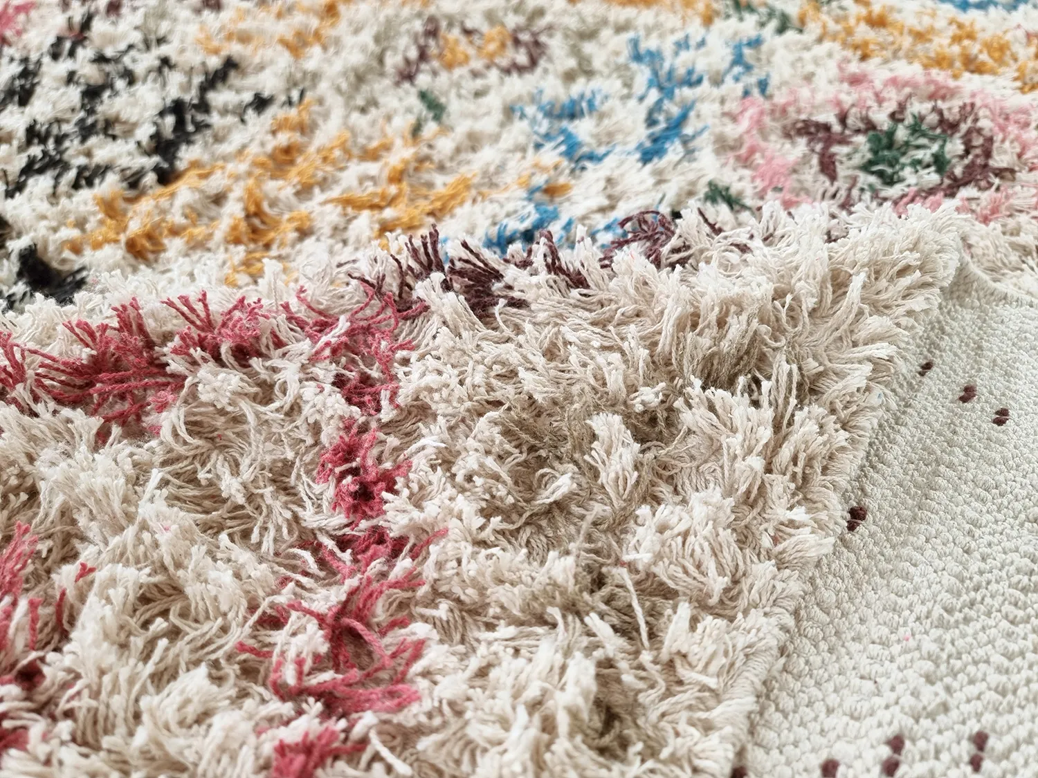 Alfombras de pelo largo - Maloney Natural Cotton Shaggy (multicolor)
