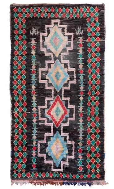 Alfombra Marroquí Bereber Boucherouite 310 x 160 cm