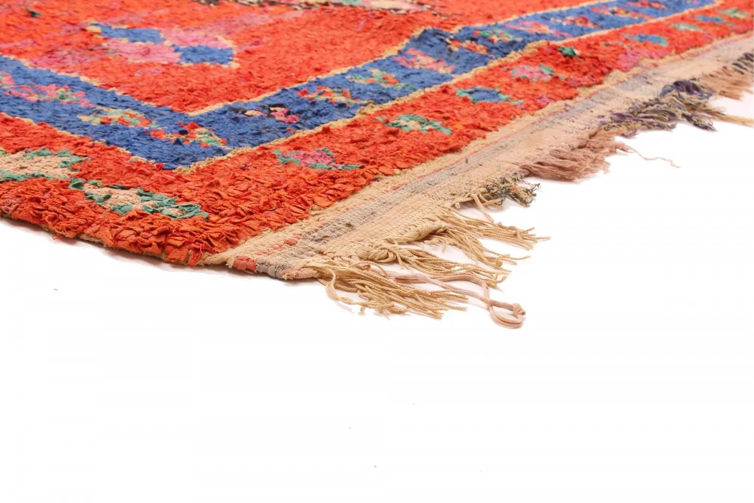 Alfombra Marroquí Bereber Boucherouite 330 x 140 cm