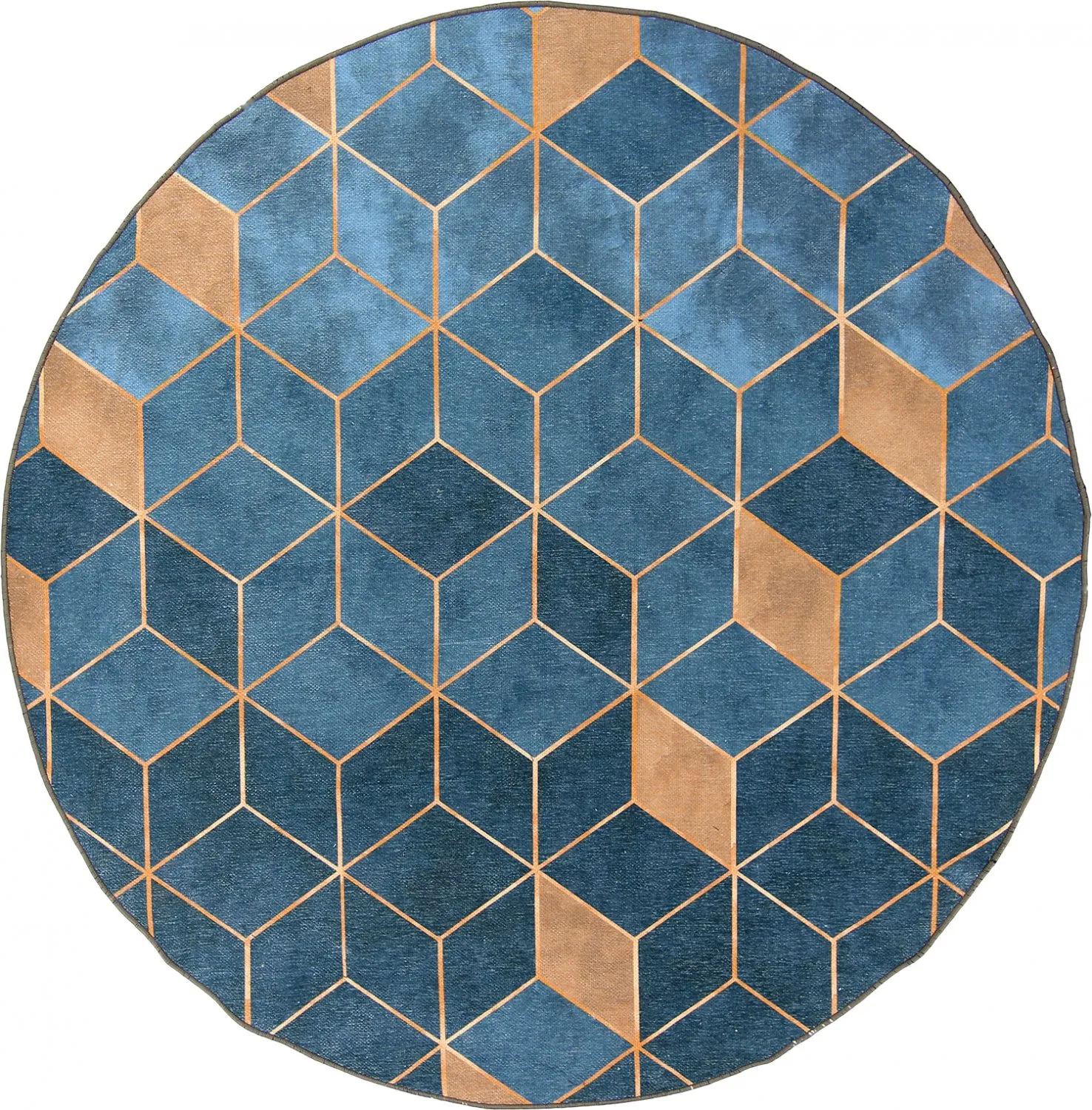 Alfombras redondeadas - Brigooda (azul claro)