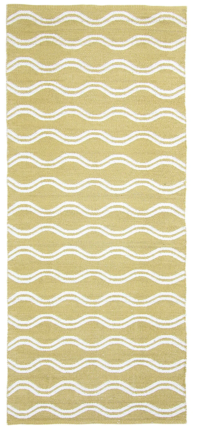 Alfombra de plástico - Camden (verde/blanco)