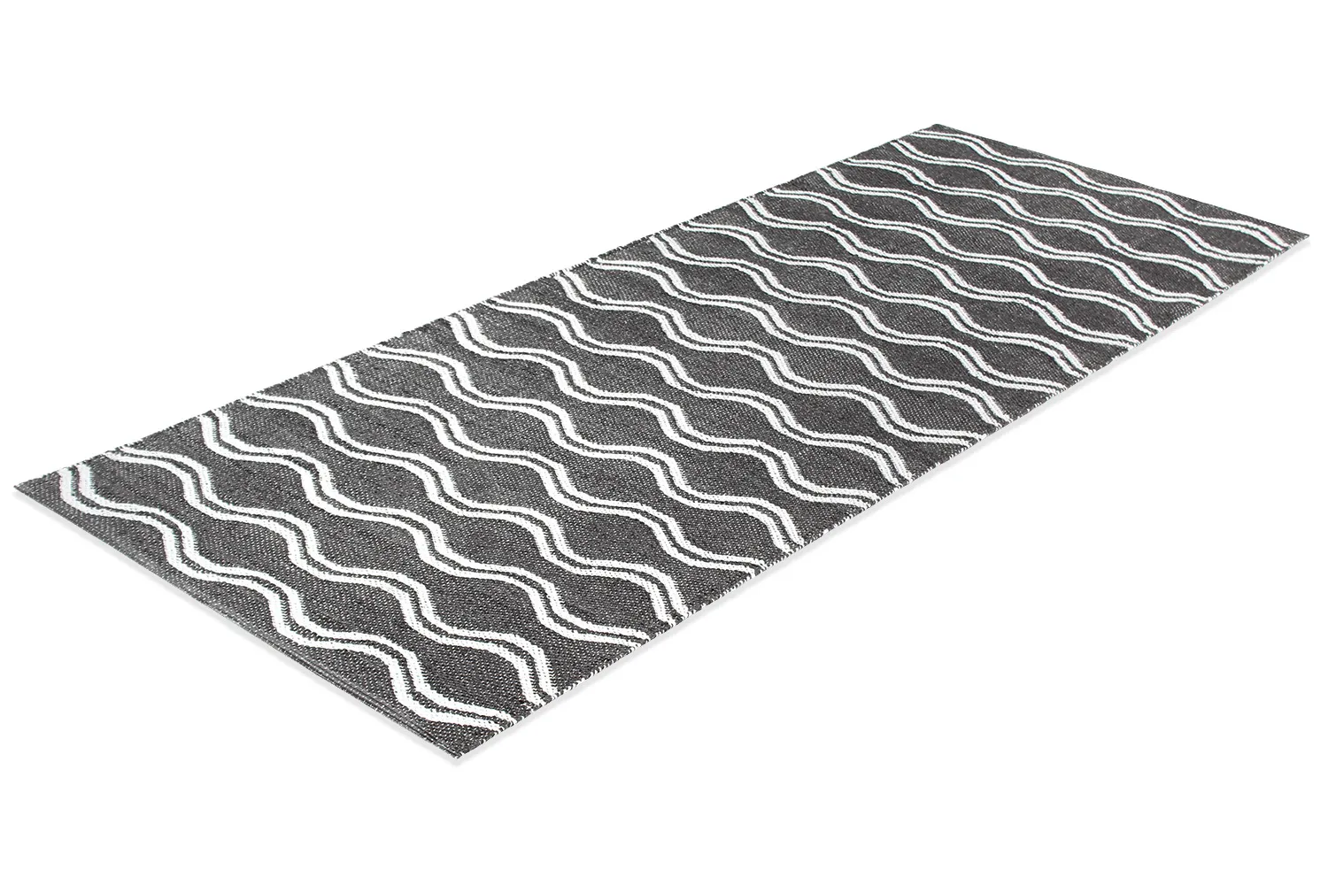 Alfombra de plástico - Camden (negro/blanco)