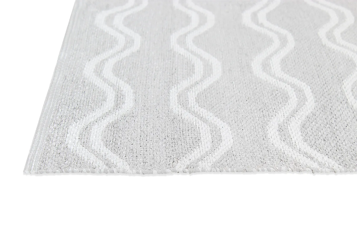 Alfombra de plástico - Camden (gris/blanco)